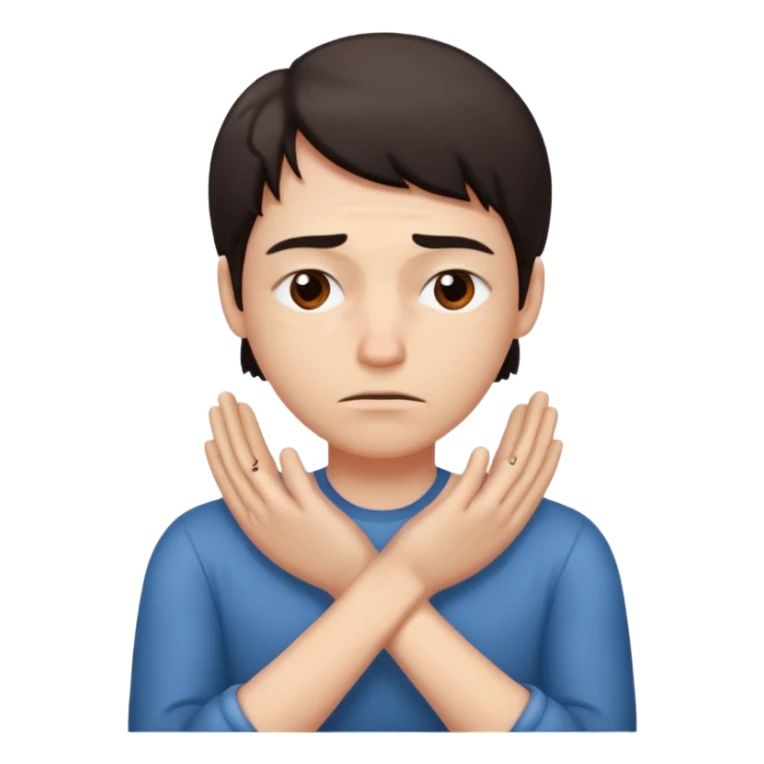 😬, half frown with a side eye and hands clasped together sticker