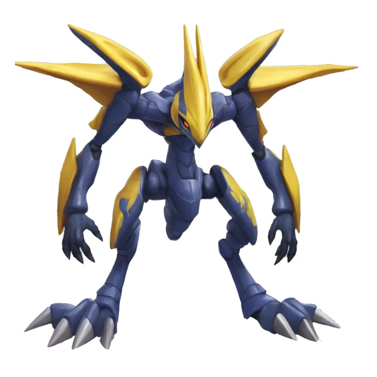  Cool Edgy Godly Digimon-Genesect-Dialga-Reptile full body sticker