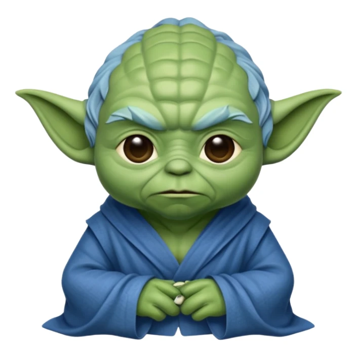 blue yoda sticker