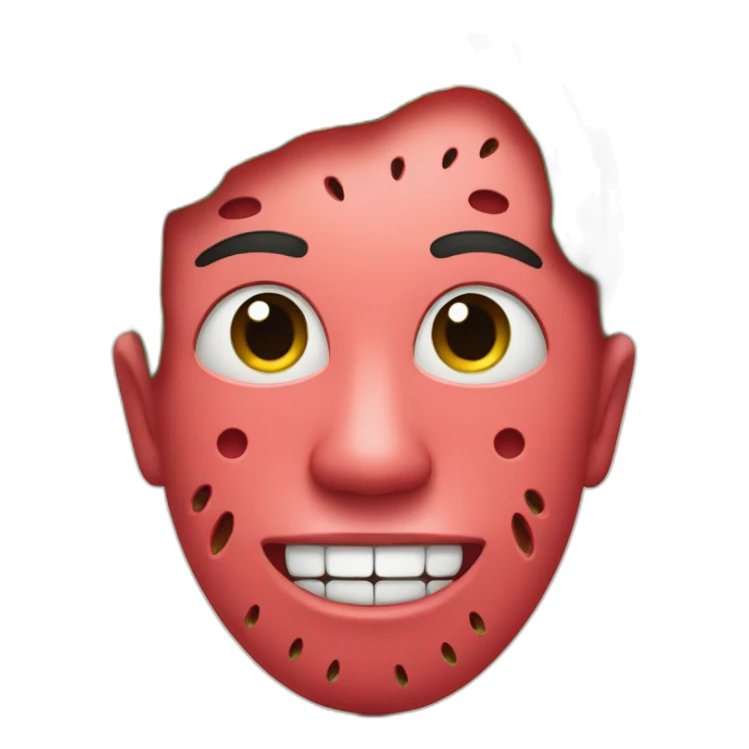 Watermelon face sticker