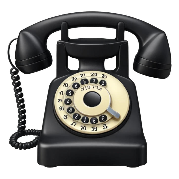 an old home phone  sticker