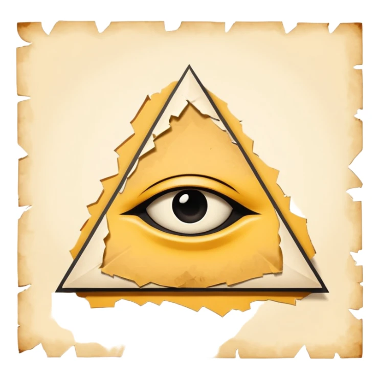 illuminati Paper contract with bite marks tearing through the signature field sticker