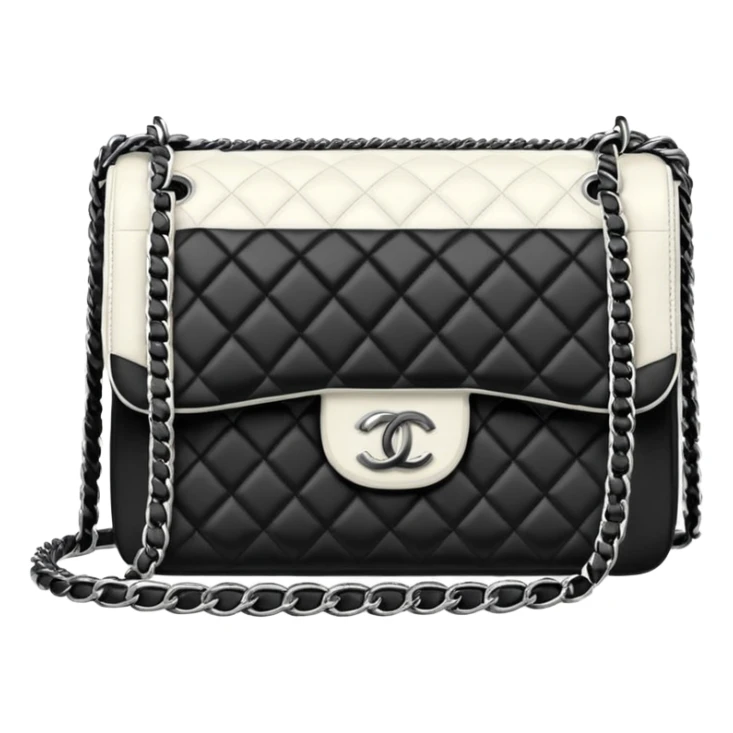 black and white le boy chanel bag sticker