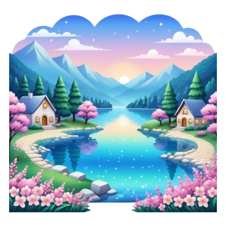 gorgeous beautiful sparkly aesthetic full scenic SCENERY sticker