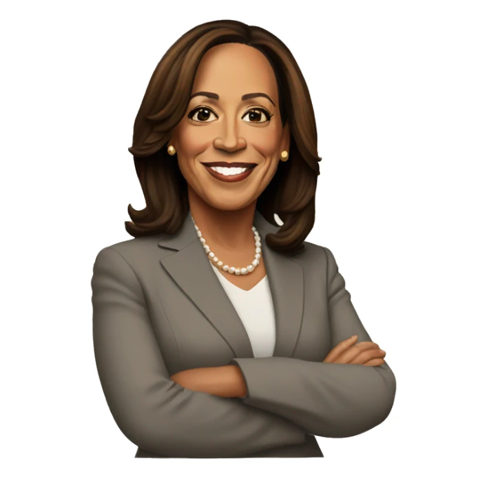 emoji of Kamala harris sticker