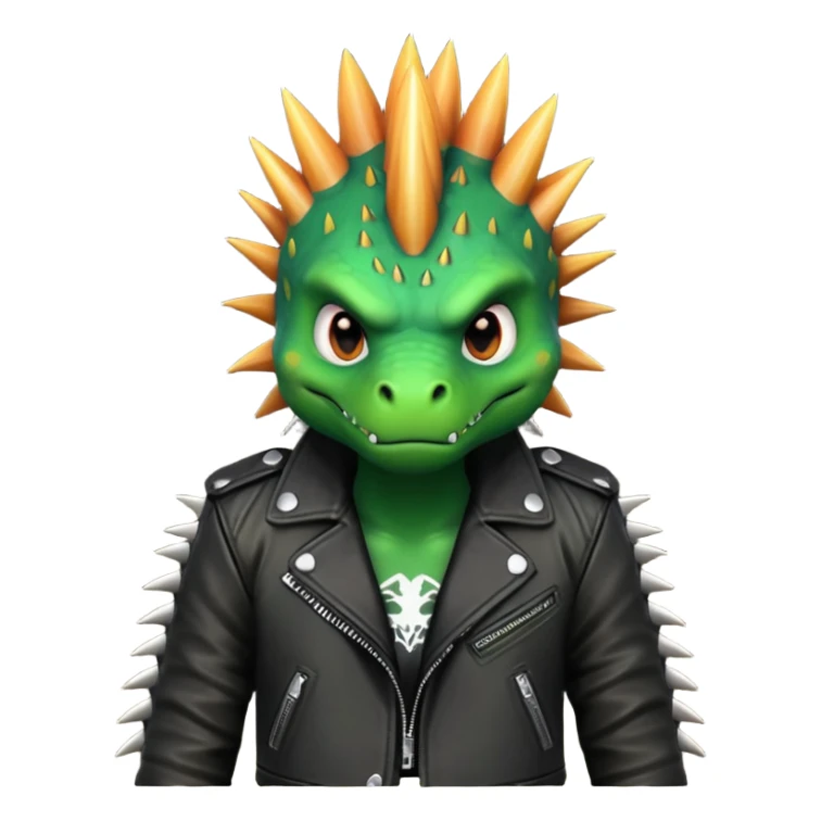 punk dinosaur sticker