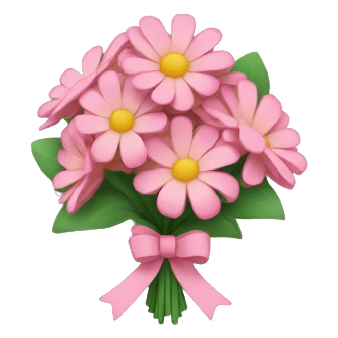 A bouquet of flowers with a bow sticker