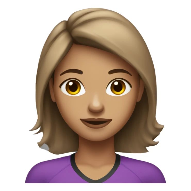 brown haired girl light skin at gym  sticker