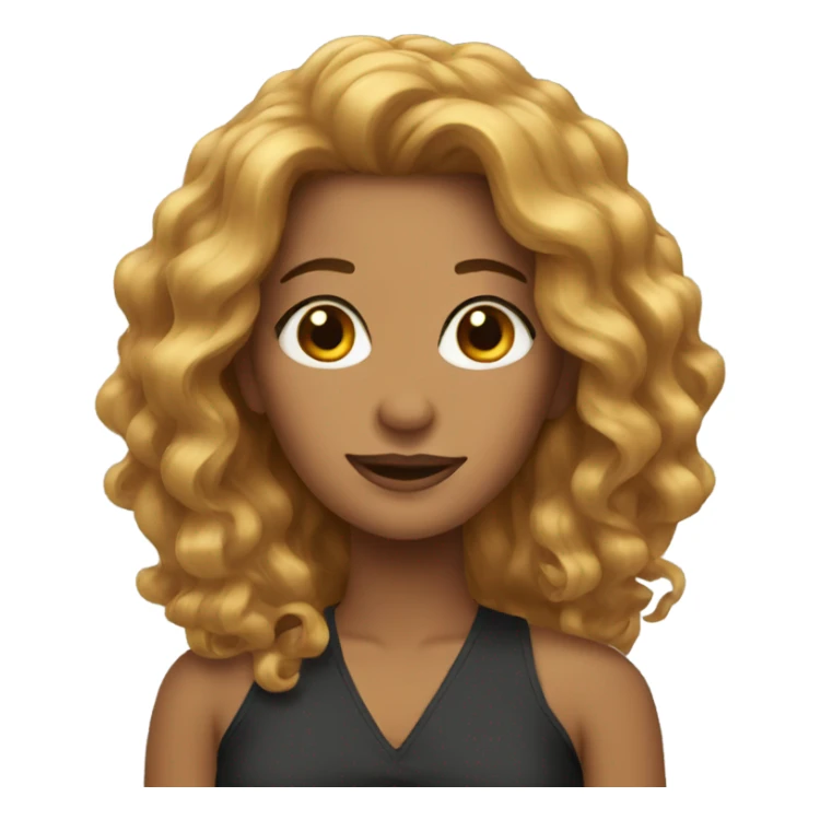 woman with beautiful hair sticker