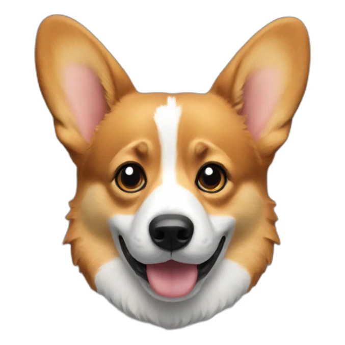 corgi sits monitor sticker