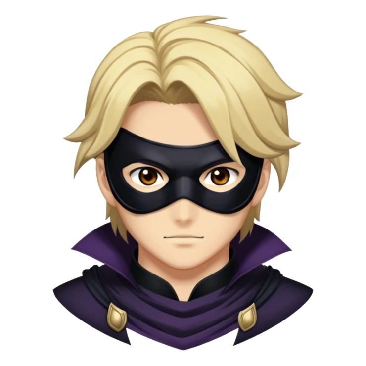 masked character Cid Kagenou from The Eminence in Shadow anime sticker