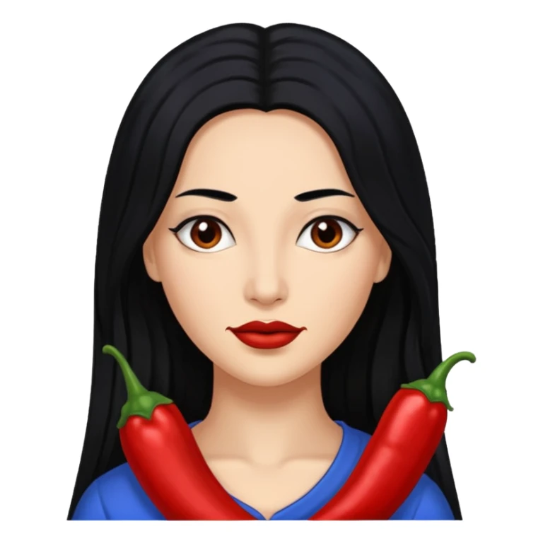 Rozonda Chilli Thomas with long black hair sticker