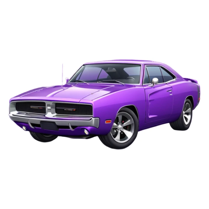 Dodge Charger Purple sticker