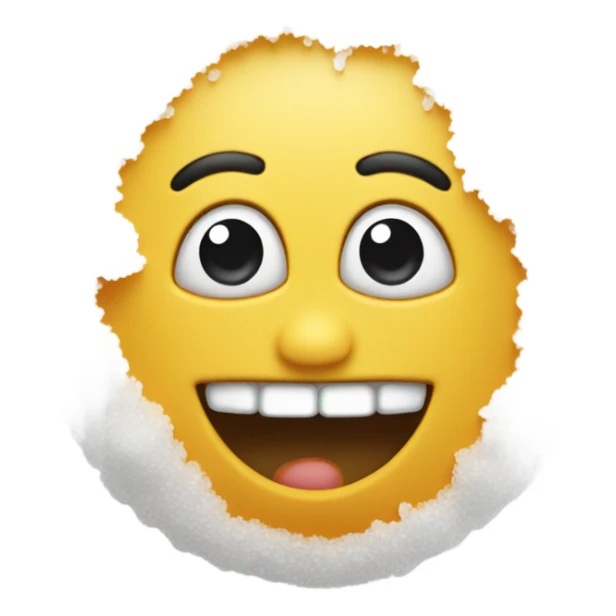 happy face with a pile of salt sticker