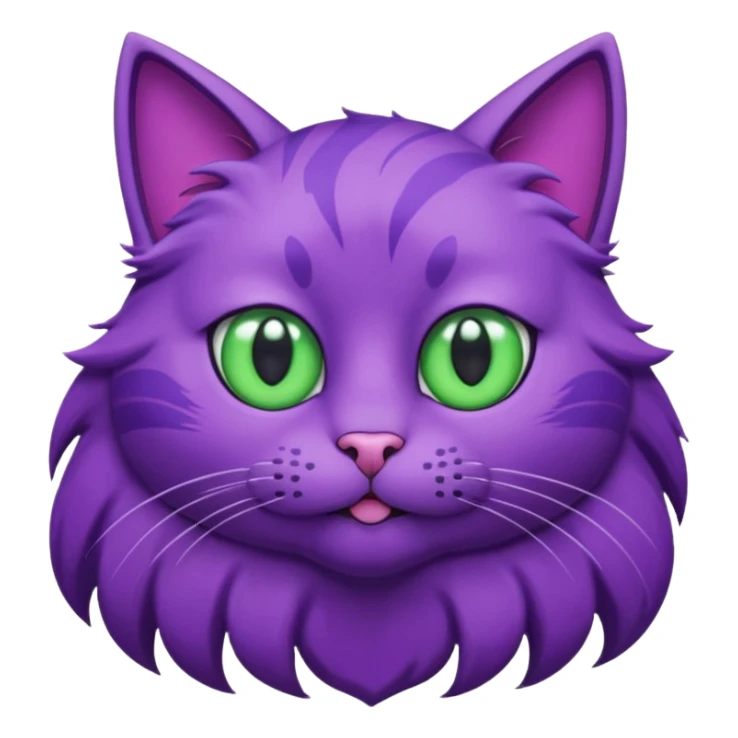el gato gigante morado de poppy 3 sticker