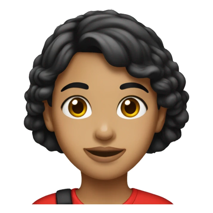 Girl with black hair wearing UGA hat sticker