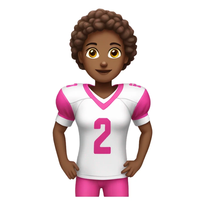 Football jersey pink for girls sticker