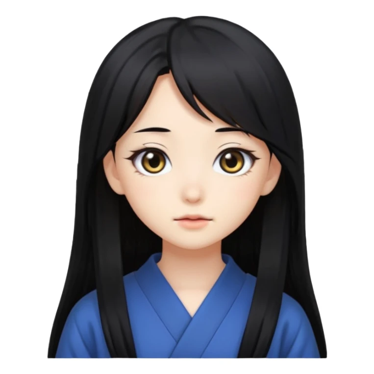 Japanese anime girl sticker