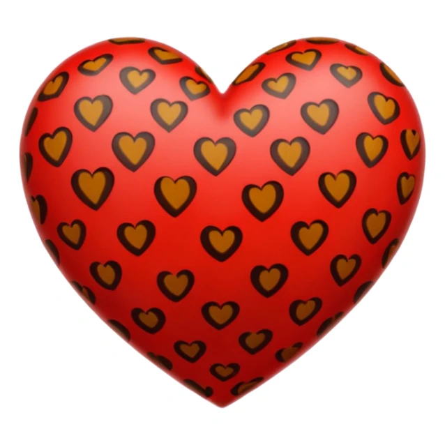 un cuore leopardato non giallo sticker
