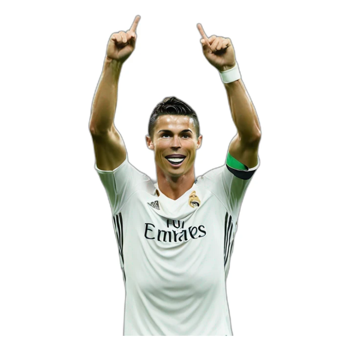 cristiano ronaldo doing the SIU celebration sticker