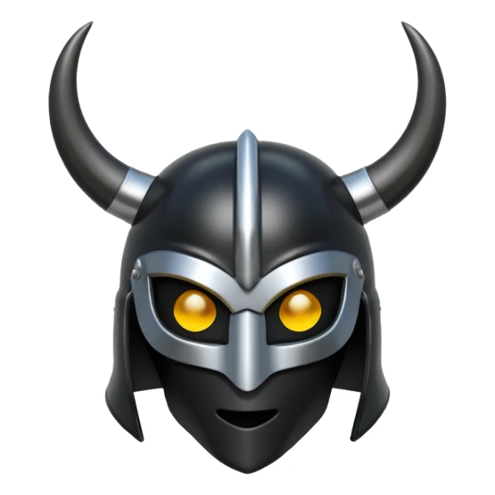 black horn helmet sticker