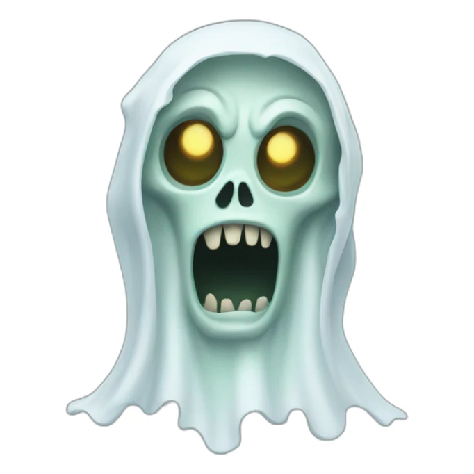Zombie ghost sticker