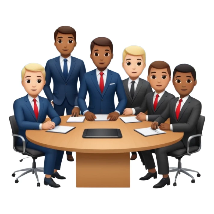 PROFFESIONAL MALE  BUSINESS TEAM HOUSE sticker