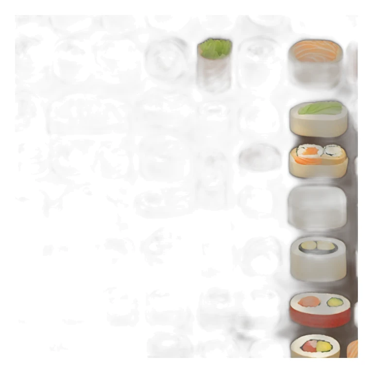 chihiro sushi bento wooden box sticker