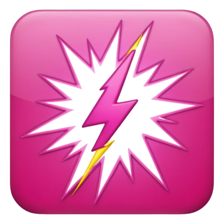 pink lightning sticker