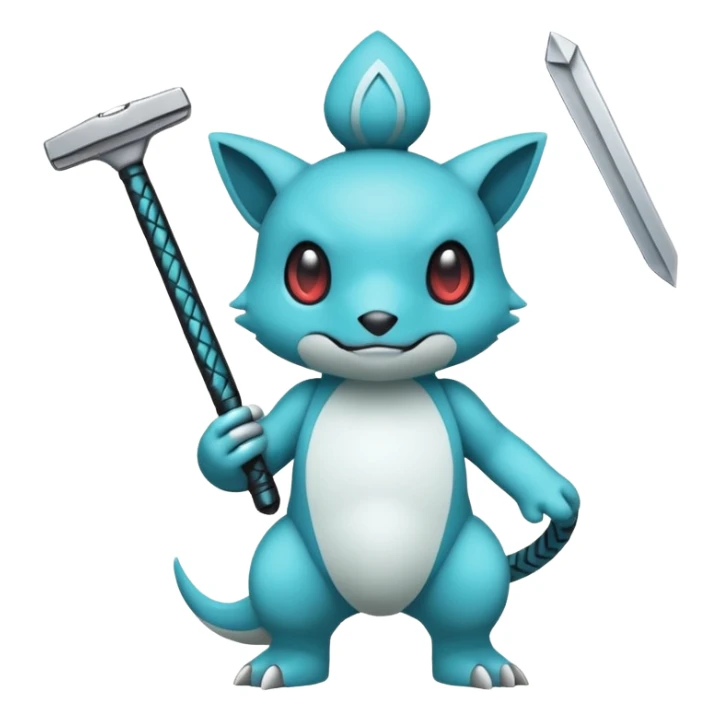 Inteleon-Razor-Pokémon-Fusion, full body sticker