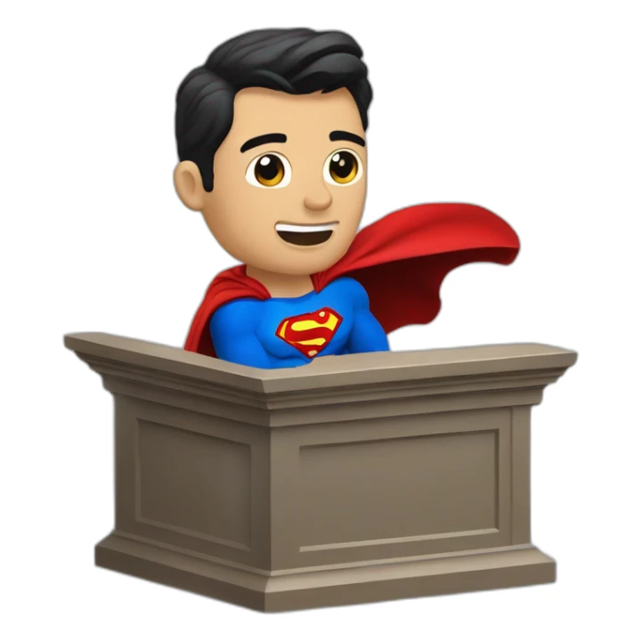 political pulpit superman sticker