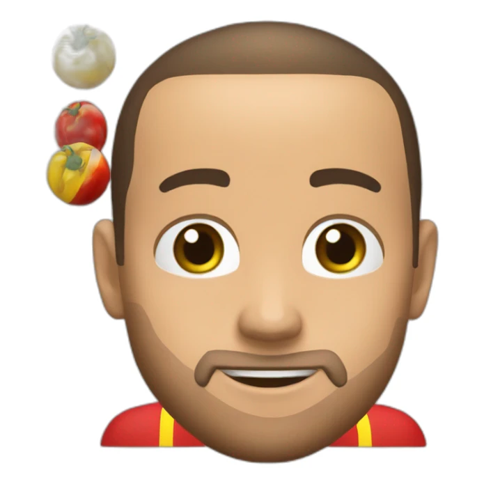 Eden hazard avec une vareuse de la belgique sticker