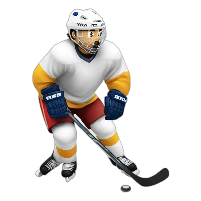 beendo z playing hockey  sticker