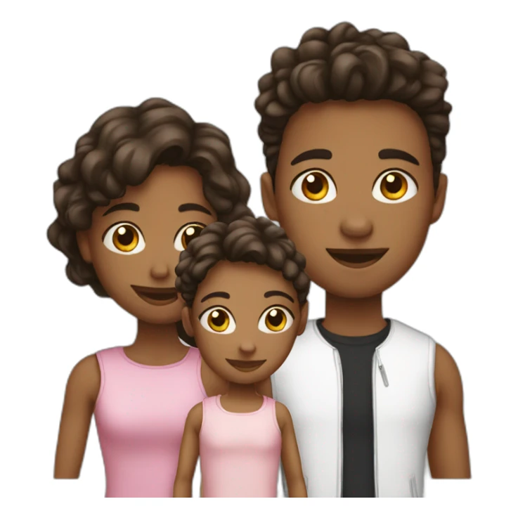 2 girls with 1 boy friend group  sticker