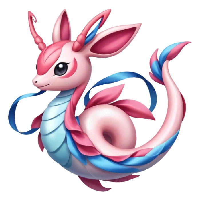 Colorful Sylveon-Milotic-hybrid sticker