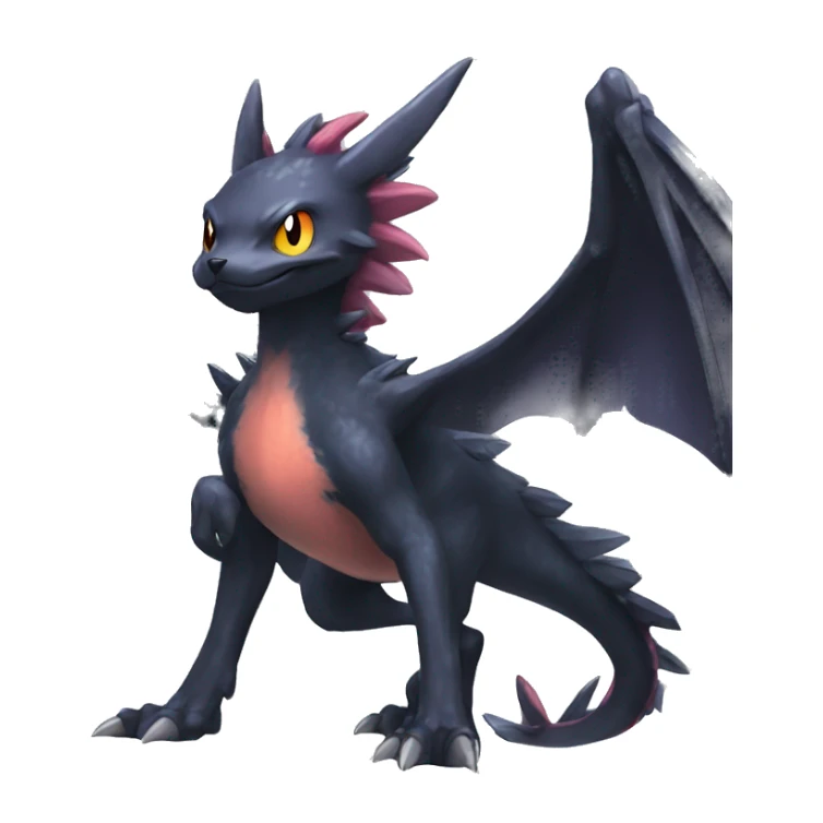cool edgy cute colorful Dark-type nargacuga Pokémon full body sticker