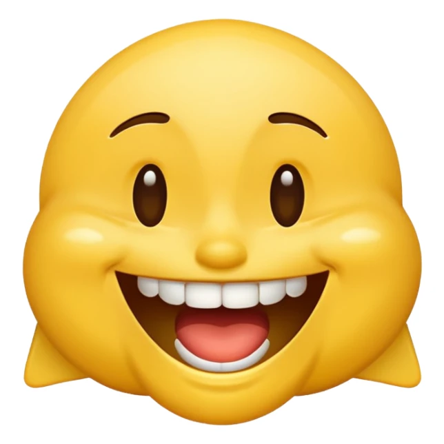 upside down laughing emoji as if its fallen over laughing  sticker