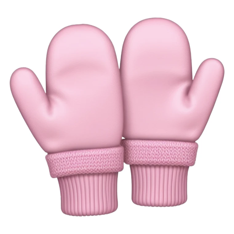 pastel pink pair of mittens sticker