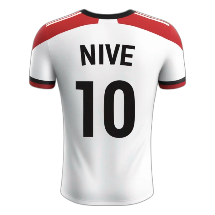 River plate shirt with number 10 and the name nive on it sticker