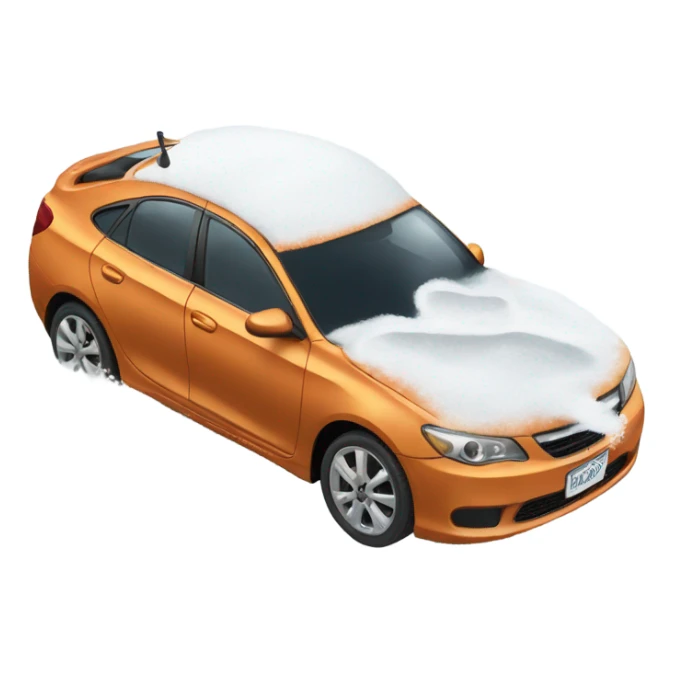 Car spitting out salt and snow sticker