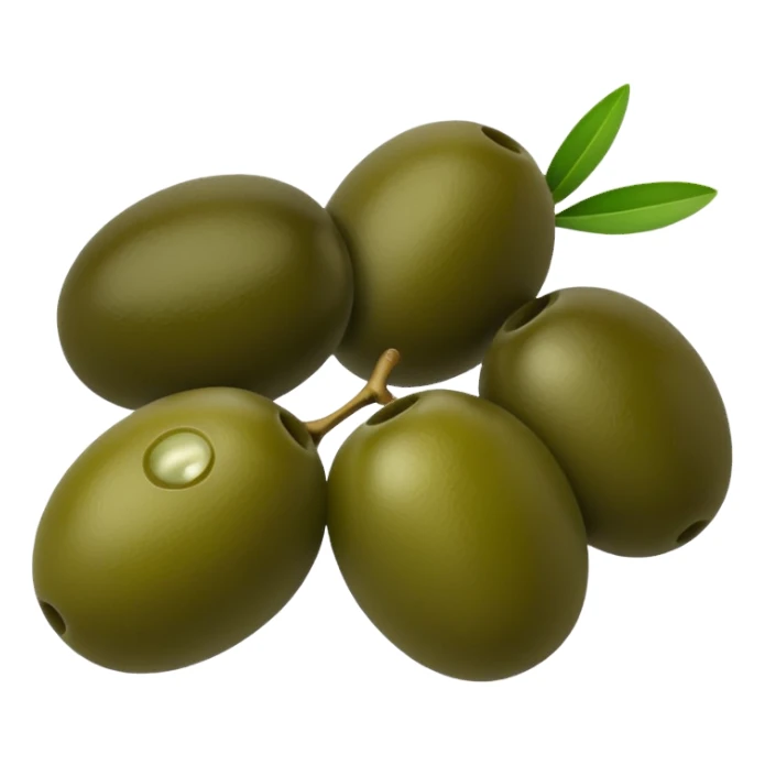 just black and green olives cut sticker