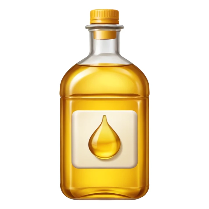 bottle of cooking oil sticker