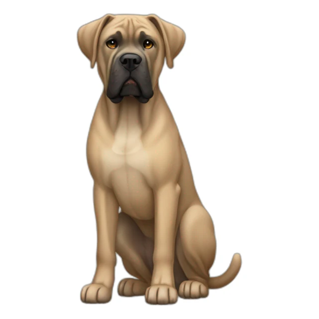 dog Cane Corso color fawn full body sticker