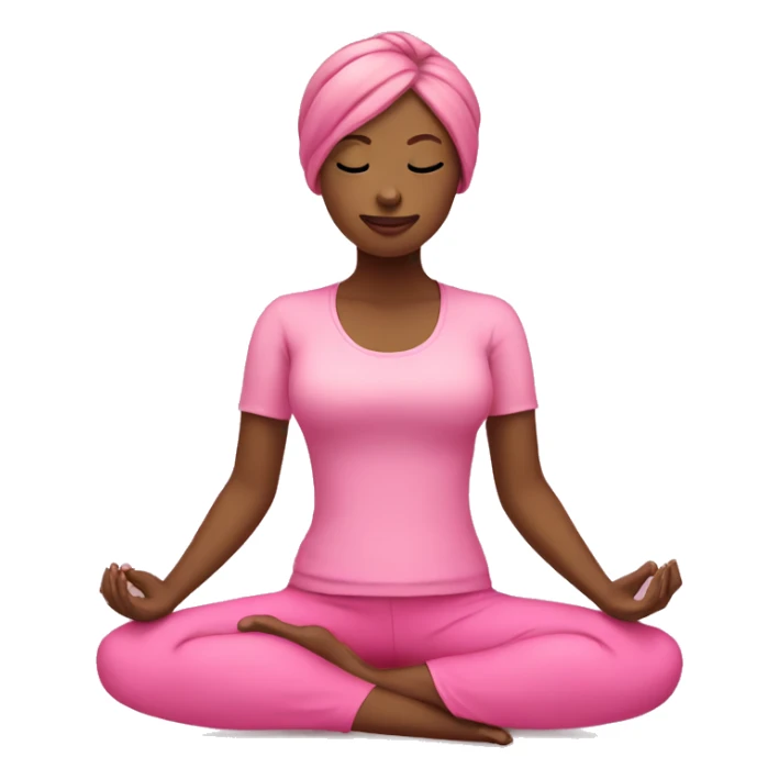 yoga pink sticker
