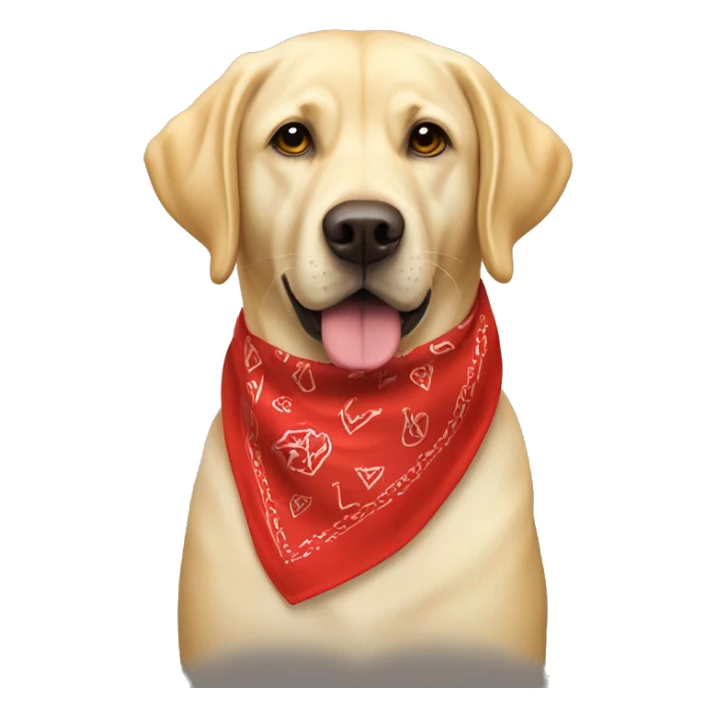 yellow lab with a red bandana that says “bentley” sticker