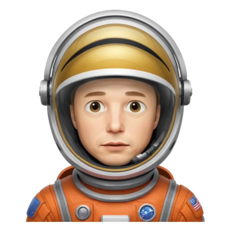 Elon Musk in the space Sad sticker