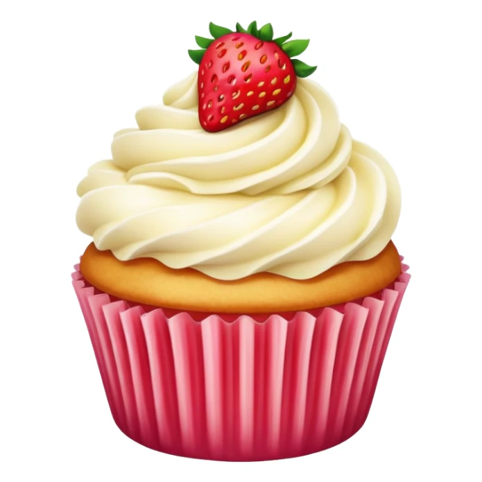 ultra realistic strawberry cheesecake cupcake sticker