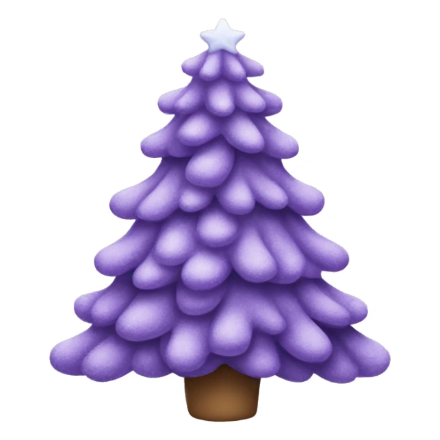 Lavender Christmas tree sticker