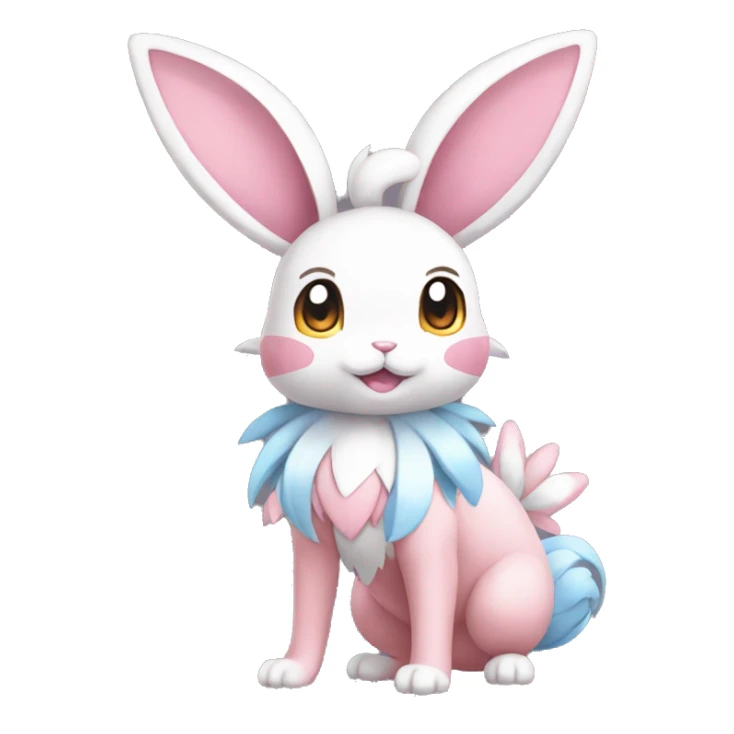 Sylveon-Bunny-Pokémon full body sticker