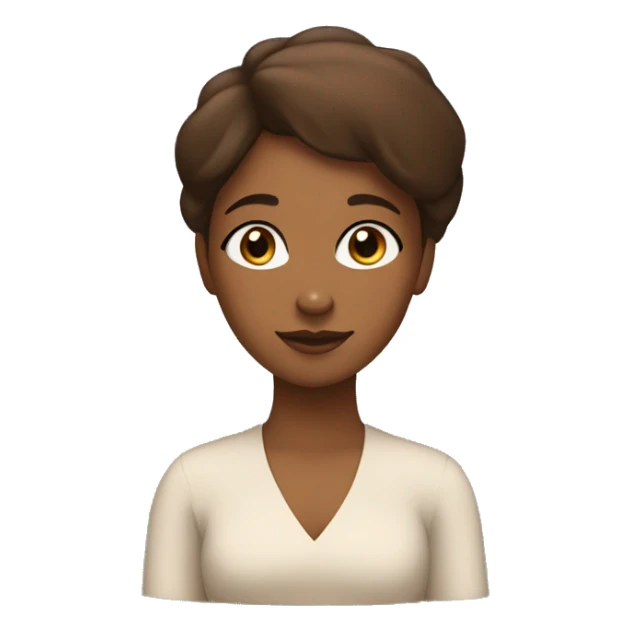 a brown girl with a speech bubble that says do you need that?  sticker